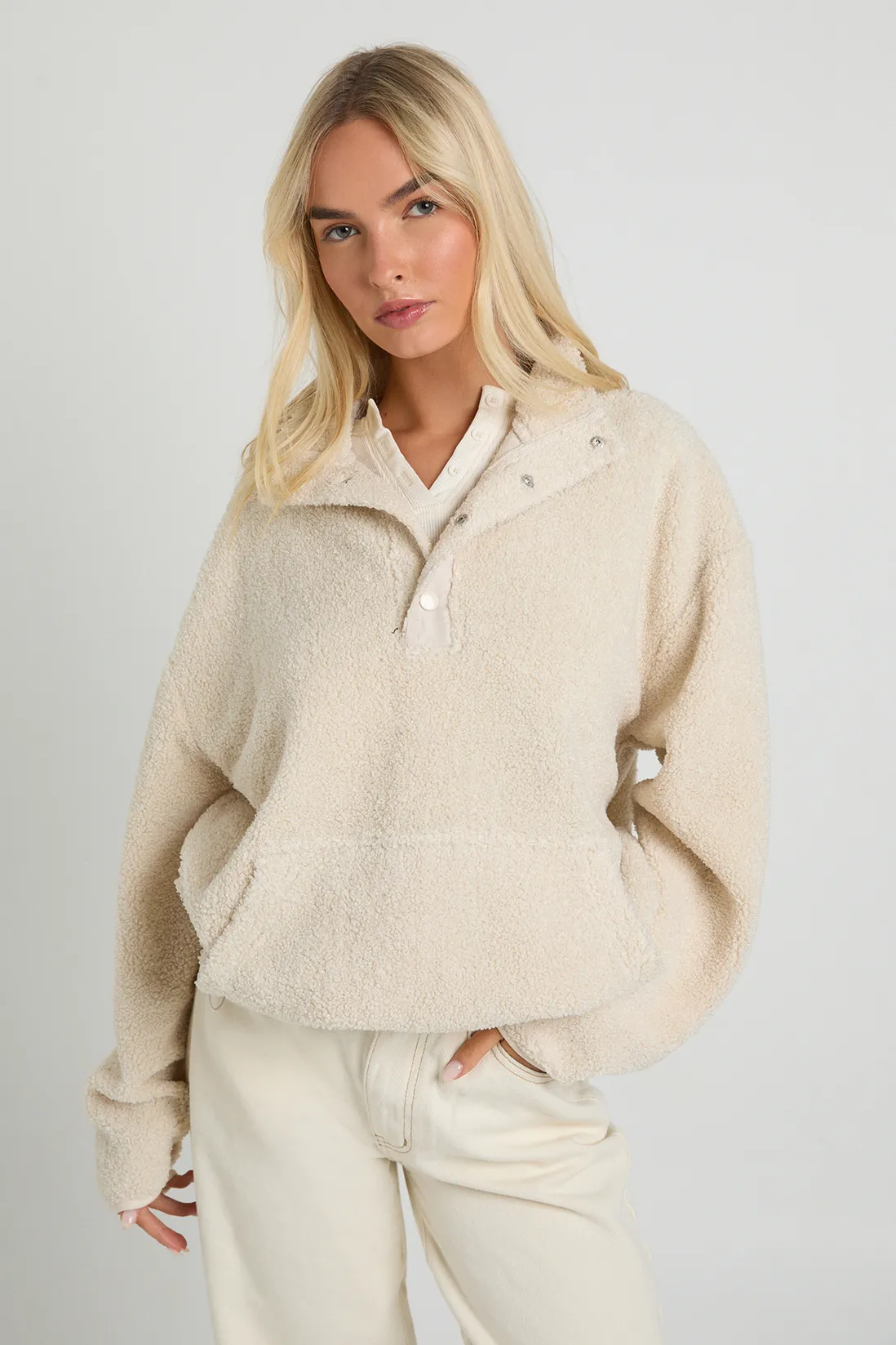 Bluză quarter-zip - imagine 3